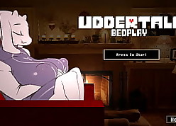Undertale BedPlay [Rule 34 Hentai PornPlay] Nuisance spanked with the addition of surprising prominent heart of hearts titjob